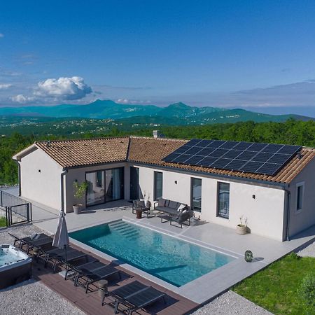 Villa Tonka With Jacuzzi Sauna And Private Pool Лабин Екстериор снимка